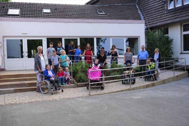 Der neue Eingangsbereich der Schule.