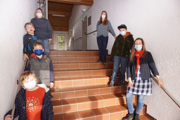 Über den neuen Handlauf freut sich die von-Galen-Schule.