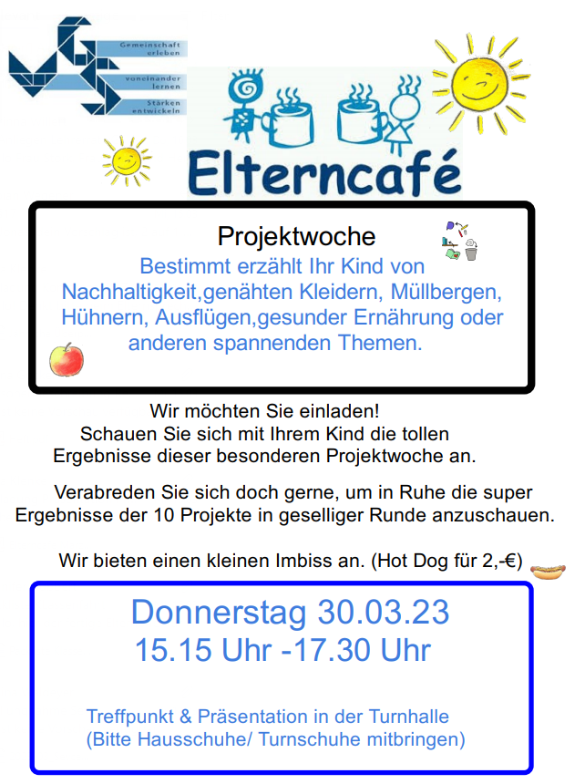 Einladung Elterncafé