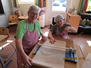 Schneiden von Backpapier