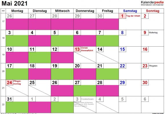 Der Kalender zeigt die Tage für den Präsenzunterricht der SchülerInnen. Über die Einteilung werden Sie über die Klassenlehrer informiert.